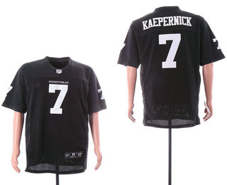 #IMWITHKAP 7 Colin Kaepernick Black College NCAA Sitiched Football Jersey