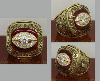 1969 NFL Super Bowl IV Kansas City Chiefs Championship Ring
