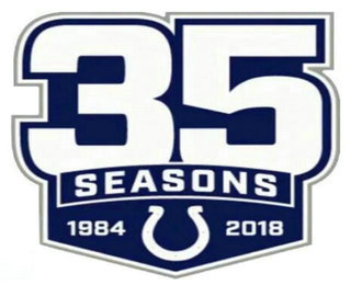 1984-2018 Indianapolis Colts 35th Anniversary Patch