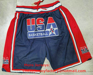 1992 Team USA Olympics Navy Blue Shorts 01