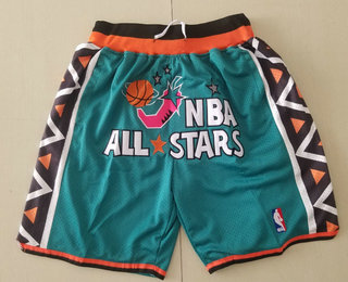 1996 All-Stars East Shorts (Teal) JUST DON By Mitchell & Ness