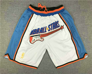 1997 NBA All-Star Shorts (White) JUST DON By Mitchell & Ness