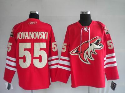 Ed Jovanovski 55 Phoenix Coyotes Red Hockey Jerseys