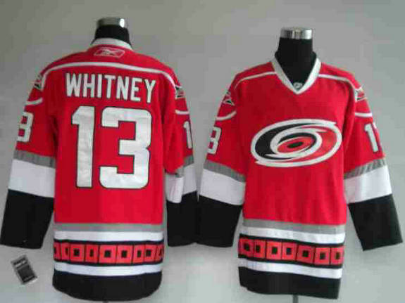 NHL jerseys Carolina Hurricanes WHITNEY 13 red Jerseys