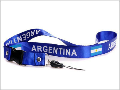 2011-2012 Argentina Soccer Logo Lanyard Keychain Navy Blue