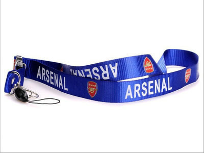2011-2012 Arsenal Soccer Logo Lanyard Keychain Navy Blue