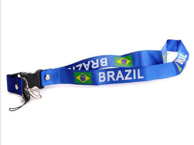 2011-2012 Brazil Soccer Logo Lanyard Keychain Navy Blue