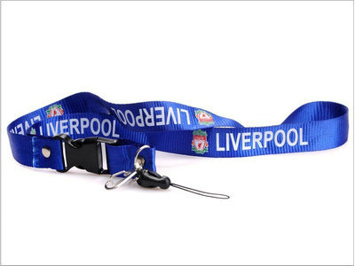 2011-2012 Liverpool Soccer Logo Lanyard Keychain Navy Blue