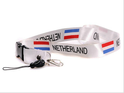2011-2012 Netherland Soccer Logo Lanyard Keychain White