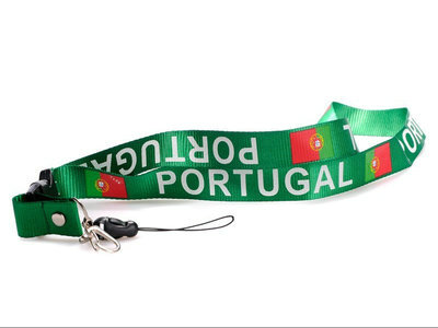 2011-2012 Portugal Soccer Logo Lanyard Keychain Green
