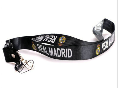 2011-2012 Real Madrid Soccer Logo Lanyard Keychain Black
