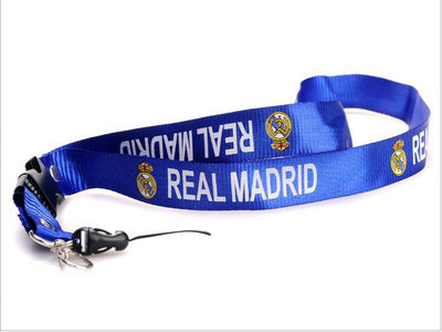 2011-2012 Real Madrid Soccer Logo Lanyard Keychain Navy Blue