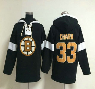 2014 Old Time Hockey Boston Bruins #33 Zdeno Chara Black Hoody