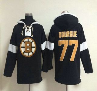 2014 Old Time Hockey Boston Bruins #77 Ray Bourque Black Hoody