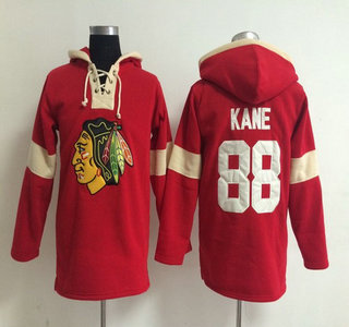 2014 Old Time Hockey Chicago Blackhawks #88 Patrick Kane Red Hoody