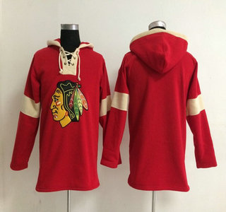 2014 Old Time Hockey Chicago Blackhawks Blank Red Hoody