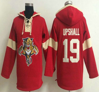 2014 Old Time Hockey Florida Panthers #19 Scottie Upshall Hockey Red Hoody
