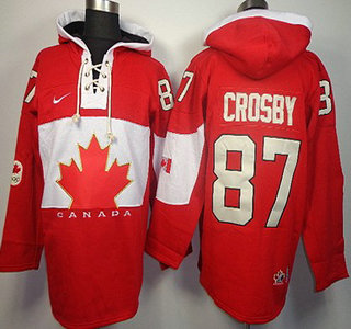 2014 Old Time Hockey Olympics Canada #87 Sidney Crosby Red Hoody