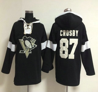 2014 Old Time Hockey Pittsburgh Penguins #87 Sidney Crosby 2014 Black Hoody