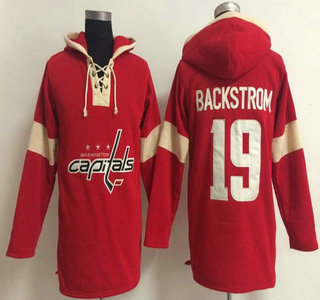 2014 Old Time Hockey Washington Capitals #19 Nicklas Backstrom Red Hoody