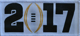 2017 College National Championship Playoff Game Jersey Patch White