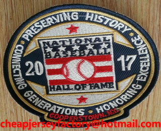 2017 MLB Baseball Hall of Fame Patch