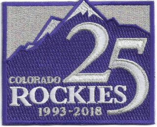 2018 1993 Colorado Rockies 25th Anniversary Logo Sleeve Patch