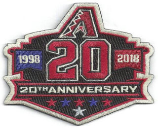 2018 Arizona Diamondbacks 20th Anniversary Patch