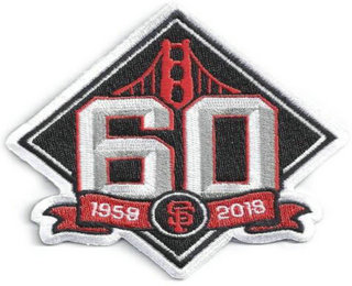 2018 San Francisco Giants 60th Anniversary Jersey Patch