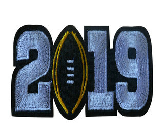 2019 College Football National Championship Game Jersey White Number Patch