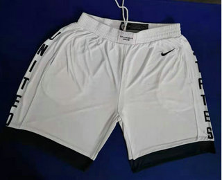 2019 FIBA Team USA White Nike Swingman Stitched NBA Shorts