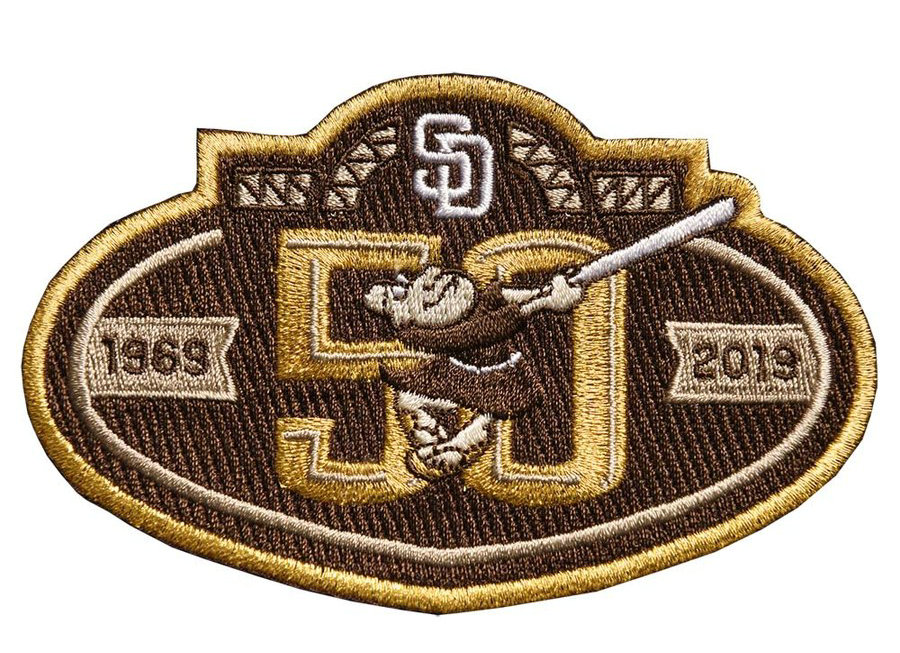 2019 San Diego Padres Brown 50th Anniversary Patch