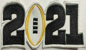 2021 College Football National Championship Game Jersey Black Number Patch