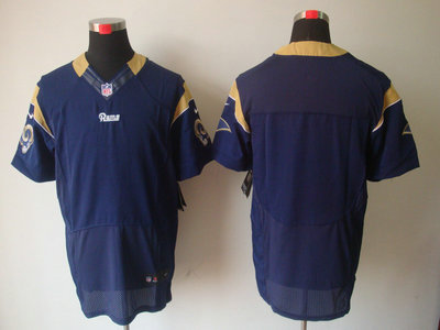 Nike St. Louis Rams Blank Dark Blue Elite Jersey