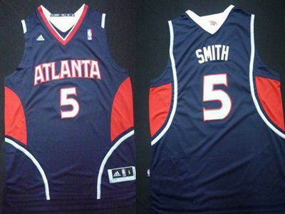 Atlanta Hawks 5 Josh Smith Revolution 30 Swingman Blue Jersey