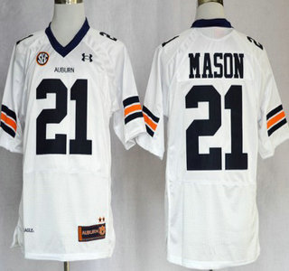 Auburn Tigers #21 Tre Mason White Jersey