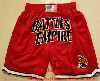 Battles Empire Red Just Don Shorts Swingman Shorts