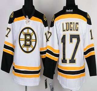 Boston Bruins #17 Milan Lucic White Kids Jersey