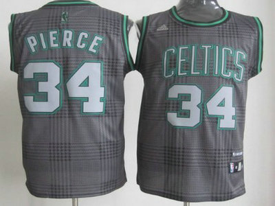 Boston Celtics 34 Paul Pierce Black Rhythm Fashion Jersey