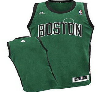 Boston Celtics Blank Green With Black Swingman Jersey