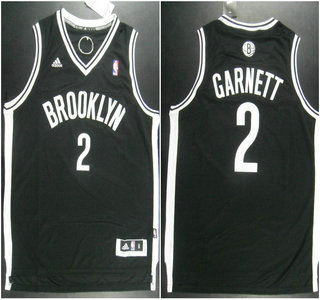 Brooklyn Nets #2 Kevin Garnett Black Revolution 30 Swingman Jersey
