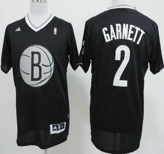 Brooklyn Nets #2 Kevin Garnett Black Revolution 30 Swingman Jersey 2014 Christmas Style