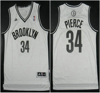 Brooklyn Nets #34 Paul Pierce White Revolution 30 Swingman Jersey