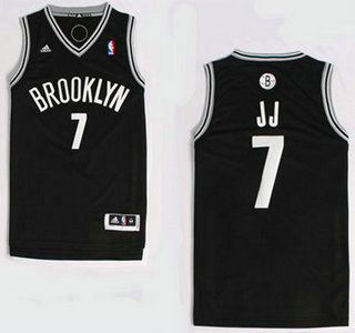 Brooklyn Nets #7 Joe Johnson JJ Nickname Revolution 30 Swingman Black Jersey