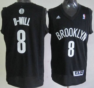 Brooklyn Nets #8 D-Will Nickname Black Swingman Jersey
