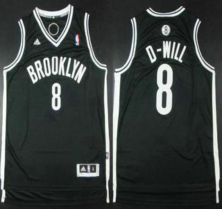 Brooklyn Nets #8 Deron Williams D-WILL Nickname Black Revolution 30 Swingman Jersey