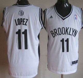 Brooklyn Nets 11 Brook Lopez Revolution 30 Swingman White Jersey