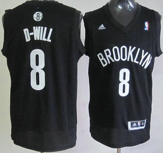 Brooklyn Nets 8 D-Will Black Fashion Jersey