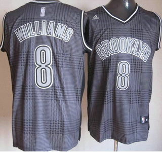 Brooklyn Nets 8 Deron Williams Black Rhythm Fashion Jersey