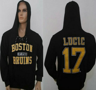 CCM Boston Bruins #17 Milan Lucic Black Hoody